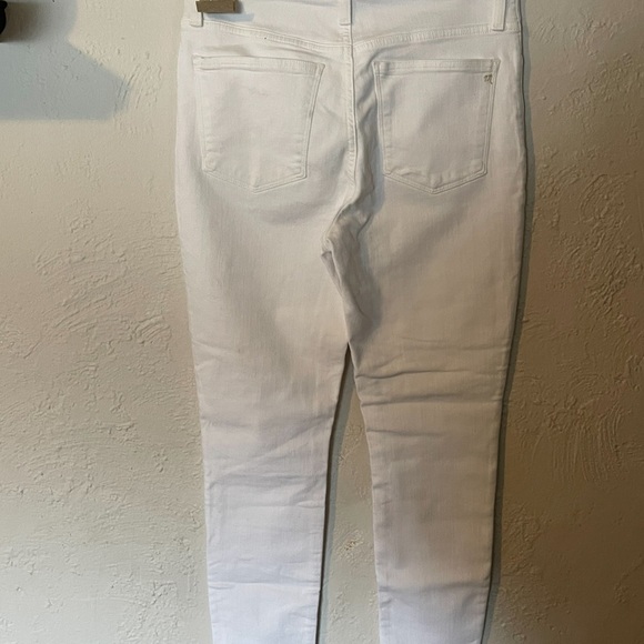 MADEWELL curvy high-rise skinny crop white jeans - Picture 3 of 5